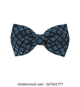 Bow tie. Niagara color. Vector illustration
