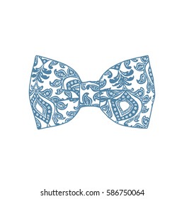 Bow tie. Niagara color. Vector illustration