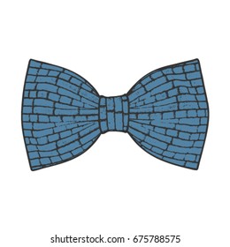 Bow tie. Niagara color. Vector illustration
