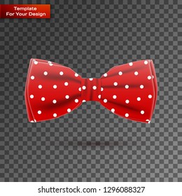 The bow tie On transparent Background. Vector illustration, EPS 10