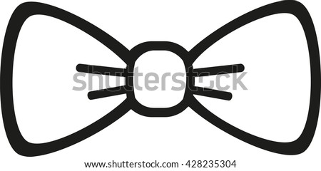 bow tie outline clown stock vector royalty free 428235304 shutterstock