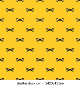 Bow tie pattern seamless vector repeat geometric yellow for any design