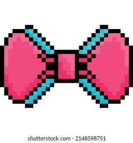 Bow Tie Pixel Item Virtual Item for Game or Graphics