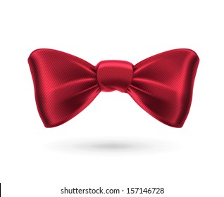 Bow tie, red vector