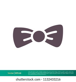 Bow Tie Ribbon Icon Vector Logo Template Illustration Design. Vector EPS 10.