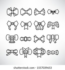 bow tie and ribbons collection line 