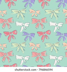 Bow Tie Seamless Pattern Vector Pattern Stock Vector (Royalty Free ...