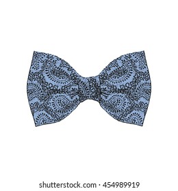 Bow tie. Serenity color. Vector