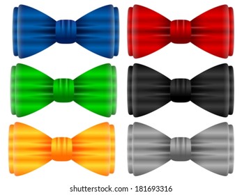 Bow tie set on a white background.