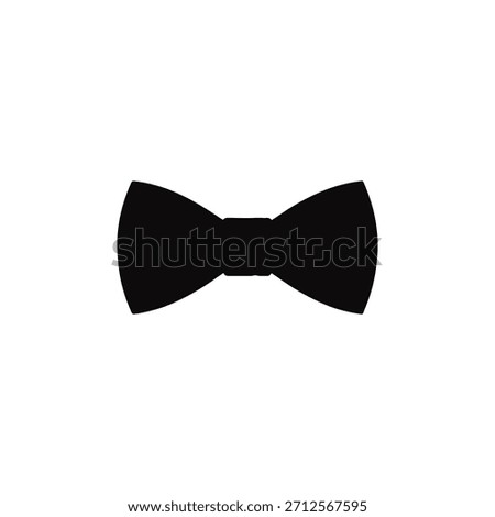 Bow tie silhouette icon vector flat design.