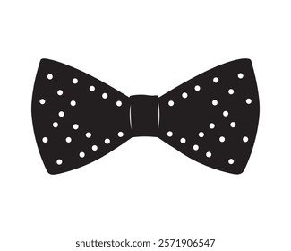 Bow tie Silhouette vector illustration icon type design