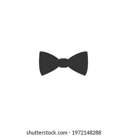 Bow tie silhouette vector on a white background