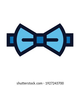 Bow Tie. Simple Vector Color Icon.