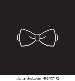 black bow tie drawing
