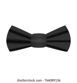 Bow tie. Snorkel blue and black color. Vector illustration