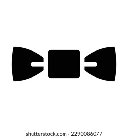 bow tie solid icon illustration vector graphic