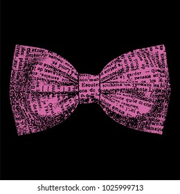 Bow tie. "Spring Crocus" color. Vector illustration
