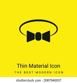 Bow Tie Variant minimal bright yellow material icon