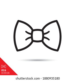 Bow tie vector bold line icon
