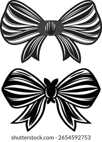 Bow tie vector design, black bow tie silhouette, black bow tie icon, black bow tie line art