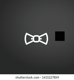 Bow Tie vector icon. Bow Tie concept stroke symbol design. Thin graphic elements vector illustration, outline pattern for your web site design, logo, UI. EPS 10.