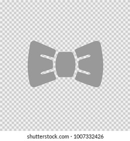 Bow tie vector icon eps 10. Bowtite simple isolated pictogram.