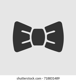 Bow tie vector icon eps 10. Bowtite simple isolated pictogram.