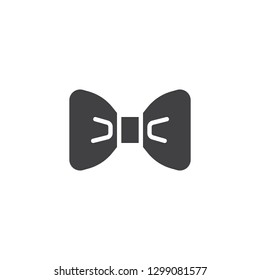 Bow tie vector icon. filled flat sign for mobile concept and web design. Gentleman bow tie simple solid icon. Symbol, logo illustration. Pixel perfect vector graphics