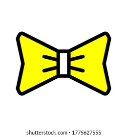 icono vectorial de corbata de arco para hombre de negocios, estilo hipster, estilo de moda clásico, etc