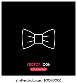 Bow Tie Vector Icon Illustration
