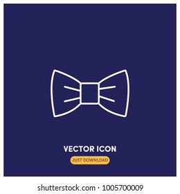 Bow Tie Vector Icon Illustration