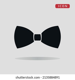 Bow tie vector icon, vector illustration, flat icon.