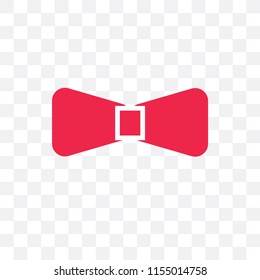 Bow tie vector icon isolated on transparent background, Bow tie logo concept