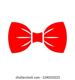 Bow tie vector icon isolated on white background