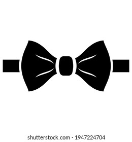 Bow tie vector icon isolated on white background