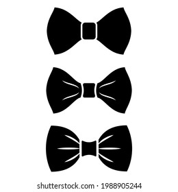 Bow tie vector icon isolated on white background