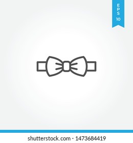 Bow tie vector icon, simple sign for web site and mobile app.