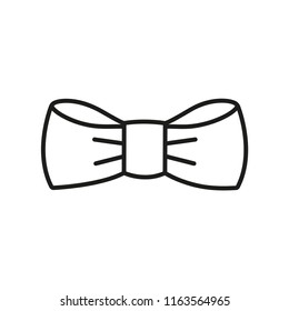 bow tie vector icon in trendy flat design 