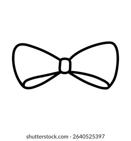 Bow tie vector. Ribbon bow illustration sign. Hair bow symbol. Bow logo.
