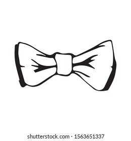 the bow tie vector sketch