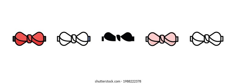 bow tie vector type icon