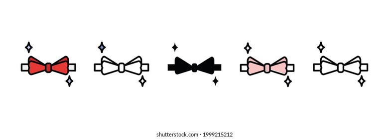 bow tie vector type icon