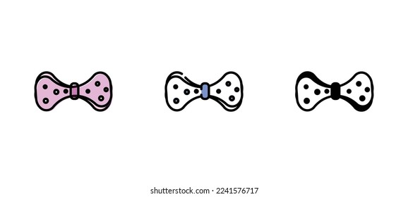 bow tie vector type icon