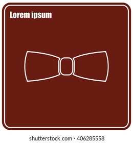 Bow tie.Vector icon.
