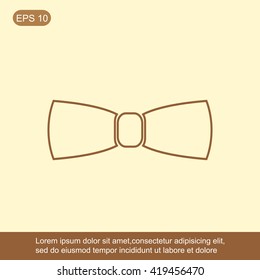 Bow tie.Vector icon.
