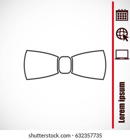 Bow tie.Vector icon.