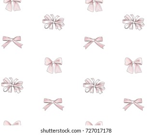 Bow Tiled Pattern Bride Team Bow Stock Vector (Royalty Free) 727017178 ...