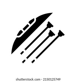 bow toy glyph icon vector. bow toy sign. isolated contour symbol black illustration