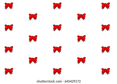 bow traditional red modern vector clean simple editable pattern