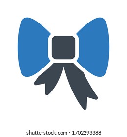 bow vector glyph color icon 